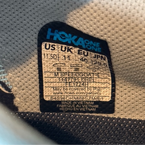 Size 11.5 - HOKA One One Speedgoat 6 Men Shoe 1147791 Running Trail Sneaker - Picture 9 of 9